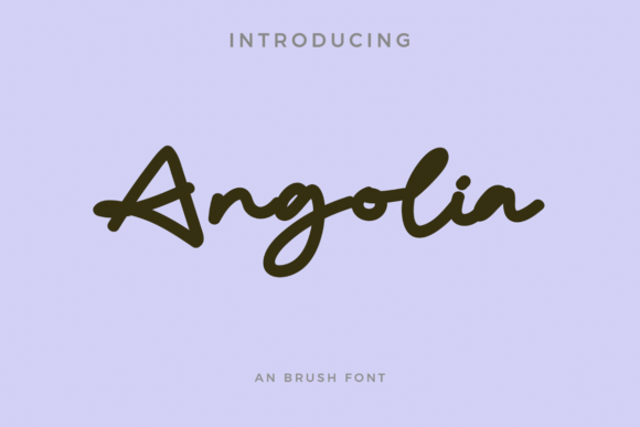 Angolia: A Handwritten Script Font for Modern Web Design