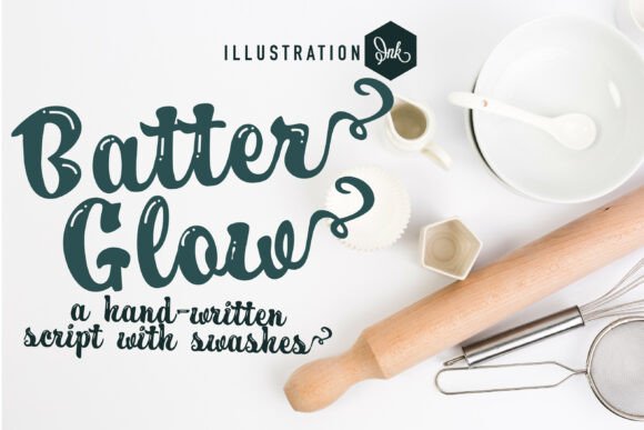 Batter Glow: The Handwritten Font That Brings Crafts to Life