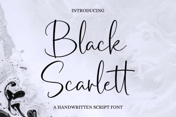 Black Scarlett Font: The Perfect Script for Handmade Brands