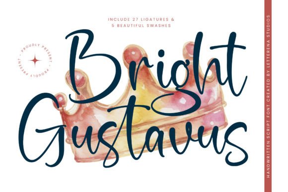 Bright Gustavus: A Luxury Script Font for Web Design
