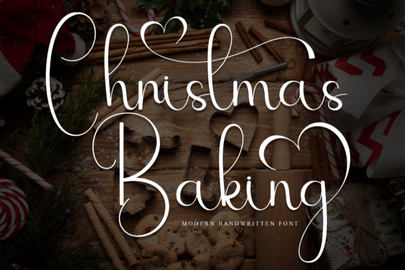 Christmas Baking Font: A Stylish Script for Editorial Design
