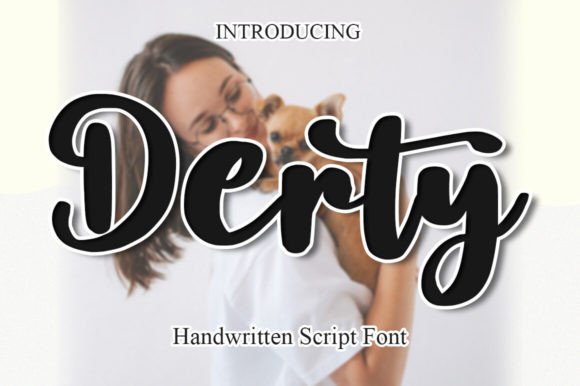 Derty: A Refined Script Typeface for Editorial Elegance