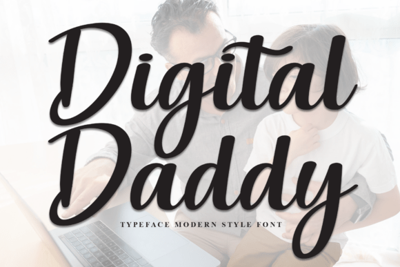 Digital Daddy: A Fluid Script Font for Modern Branding