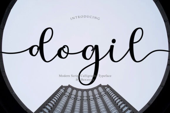 Dogil: A Sweet Script Typeface for Modern Web Design
