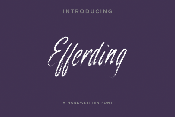 Efferding Font: Elevate Your Campaign Visuals with Script Elegance