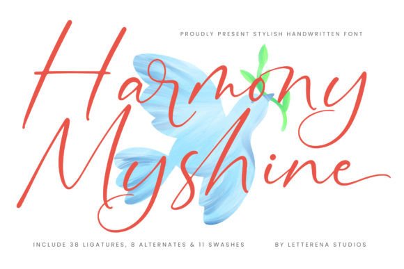 Harmony Myshine: A Luxury Script Font for Modern Branding