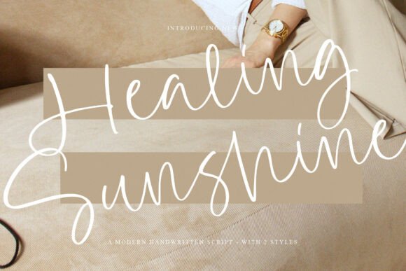 Healing Sunshine: A Calm Script Typeface for Editorial Design