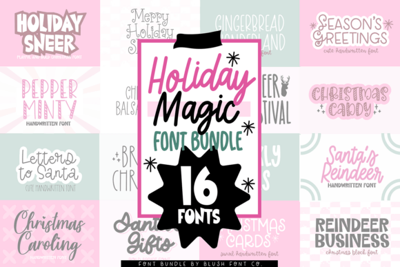Holiday Magic Christmas Bundle: A Festive Font Review