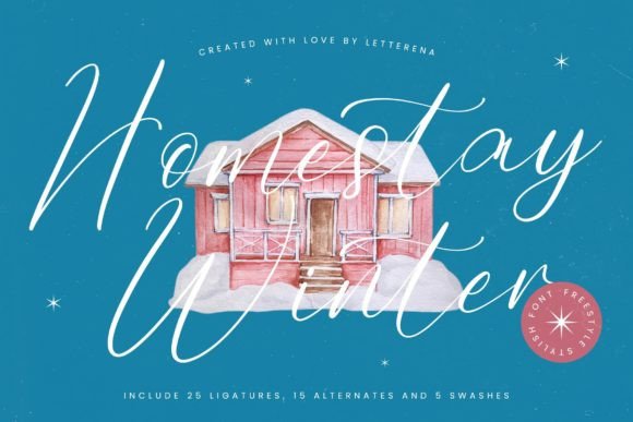 Homestay Winter Font Review: A Stylish Script for Campaigns