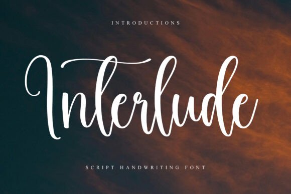 Interlude Font: A Script Typeface for Polished Branding