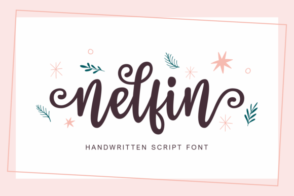 Nelfin: A Friendly Script Font for Web Headers