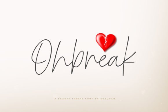 Ohbreak Font: Elevating Web Design with a Unique Script Typeface
