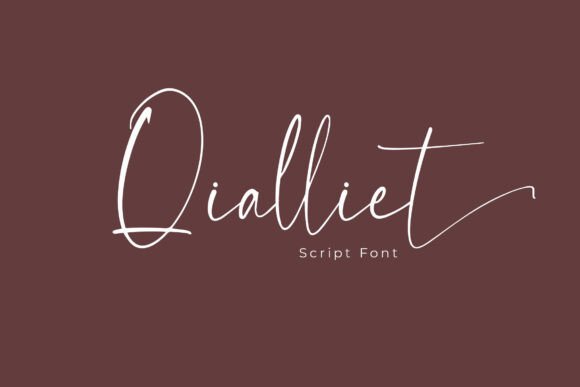 Qialliet: A Minimalist Script Font for Handmade Brands