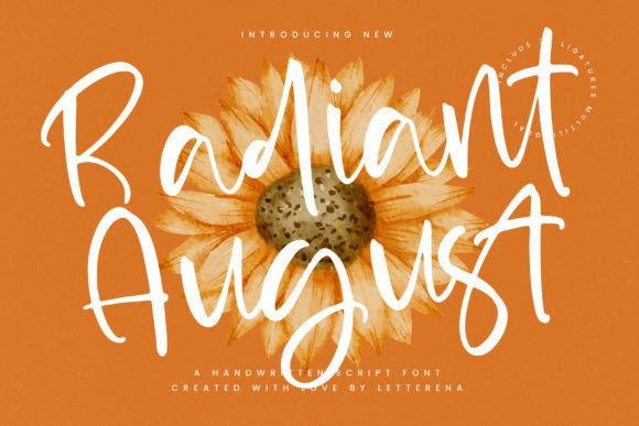 Radiant August: The Script Font for Scroll-Stopping Marketing