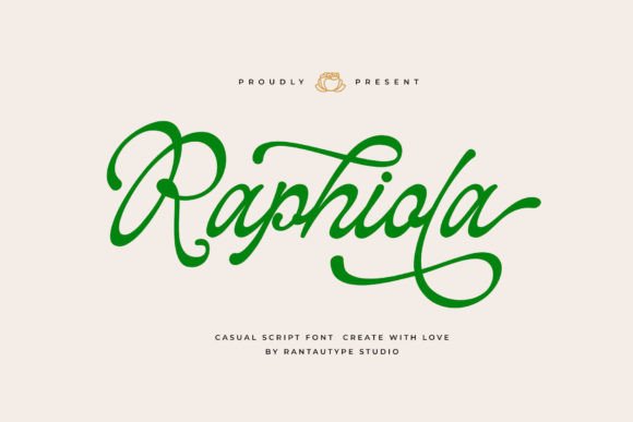 Raphiola: The Elegant Script Font for Handmade Brands