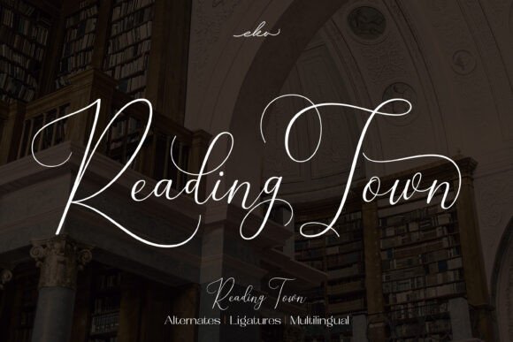 Reading Town: A Script Font for Authentic Brand Stories