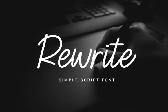 Rewrite Font: Elevating Web Design with Elegant Script