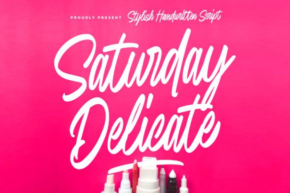 Saturday Delicate: A Script Font for Polished Branding