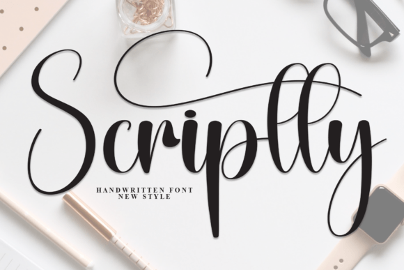 Scriptty: A Handwritten Font for Elegant Editorial Design