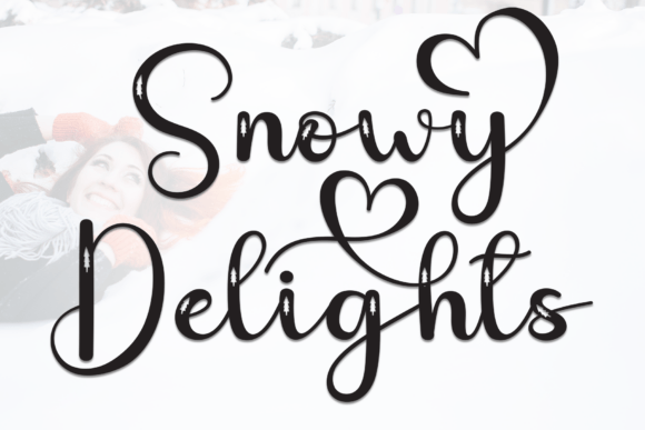 Snowy Delights Font: A Graceful Script for Editorial Design