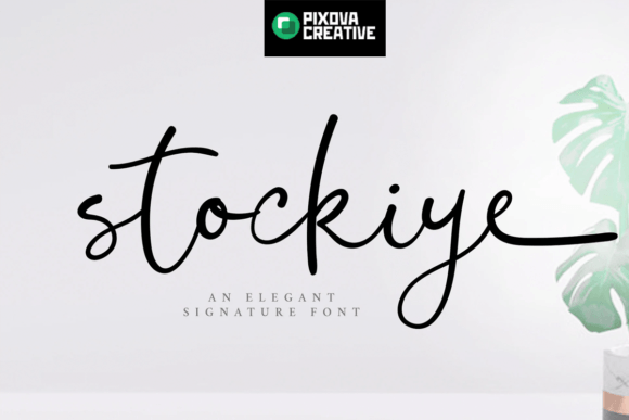 Stockiye: A Hand-Drawn Script Font for Digital Design
