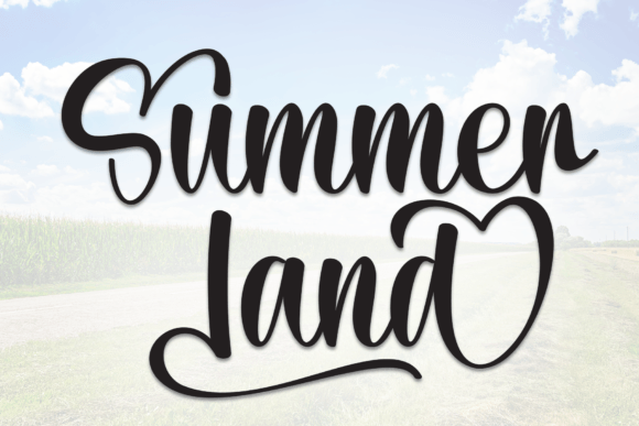 Summer Land: A Script Font for Editorial Elegance