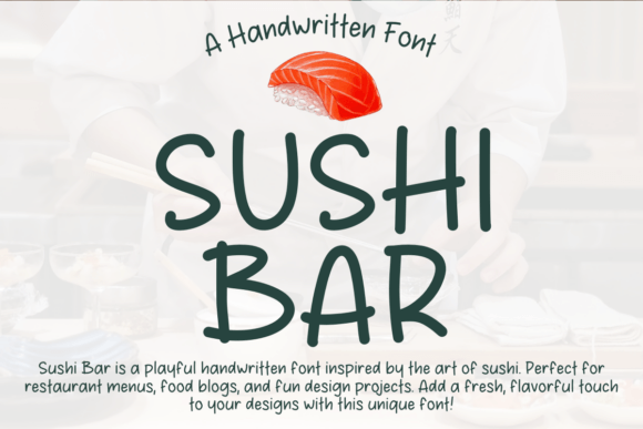 Sushi Bar Font Review: A Playful Script for Brand Identity