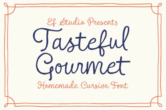 Tasteful Gourmet: A Script Font That Elevates Your Brand