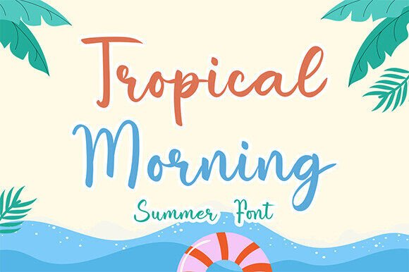 Tropical Morning: A Handwritten Font for Vibrant Web Design