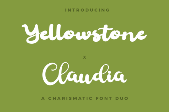 Yellowstone X Claudia Duo: The Script Font for Bold Campaigns